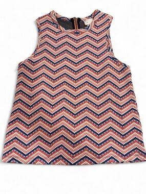 Anthropologie Postmark Multi Color Chevron Print Sleeveless Top Extra Small
